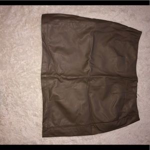 Pleather Mini Skirt